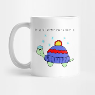 So cold, better wear a beanie Mug